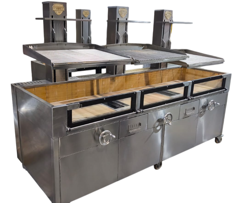Parrilla vasca profesional para restaurantes y cocina a la brasa